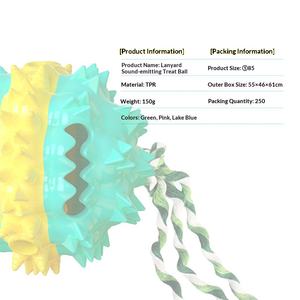 צעצועי כלבים מחומר TPR עם תכונות של פיזור אוכל, צלילים, גריסה ומשחק משיכה - Product Image 1