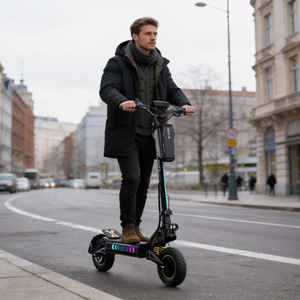 OOTD T10 PRO New Reinforced Aluminum <b>Scooter</b> Foldable Waterproof 1300W Dual Motor Full Suspension 70KM Range - Product Image 1