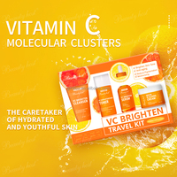 Kit de Cuidado Facial de Marca Privada OEM, Orgánico 100%, Vitamina C Blanqueadora e Iluminadora, Set de Regalo Coreano de 5 Piezas para el Cuidado de la Piel