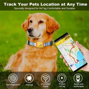 Kerah Airtag untuk anjing & kucing, kerah hewan peliharaan cetak Digital dengan penutup pelindung, aksesori hewan peliharaan ukuran kecil/sedang dapat disesuaikan - Product Image 6