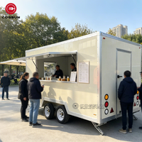 Cuisine mobile de concession Cogsun, camion de restauration rapide pour la vente de hot-dogs et de pizzas en rue