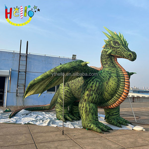 Riesiges Aufblasbares Dekorationsmodell Chinatown Pterosaurier Aufblasbarer Grüner Drache Dinosaurier zum Verkauf - Product Image 1
