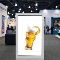 Écran tactile LCD transparent 3D de 49 pouces avec fonction de recherche d'itinéraire pour la publicité dans les magasins de détail, les centres commerciaux, les ascenseurs et les métros