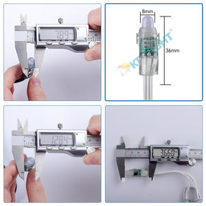 DC5V 8206 пиксельные узлы белый провод IP68 пуля светодиодные пиксельные огни RGB адресуемый цвет мечты CE ROHS интеллектуальная световая лента - Product Image 4