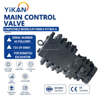Vanne de commande principale PC78-6 pour excavatrice Komatsu PC78, compatible avec PC78US-6, PC88MR-6, 723-29-50601, vanne de commande PC78MR-6
