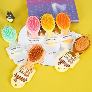 Mohei Scalp Massage <b>Hair</b> <b>Brush</b> 15-20Cm Plastic Cushion Comb For <b>Children</b> Portable With Heat Transfer Printing - Product Image 1