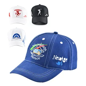Boné de beisebol com logotipo de PVC de borracha personalizado com 6 painéis, chapéu perfurado com buraco, chapéu de pai para esportes de desempenho