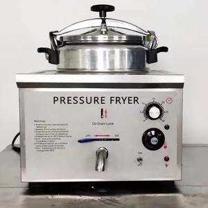 Friteuse à pression de gaz en acier inoxydable 16L certifiée CE | Machine à broast de poulet de style <span class=keywords><strong>KFC</strong></span> pour équipement de cuisine de restaurant - Product Image 5