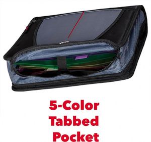 Carpeta con Cierre, Carpeta de 3 Anillos de 1-1/2 Pulgadas para la Escuela, Archivador Expandible de 3 Bolsillos, Capacidad para 500 Hojas - Product Image 3
