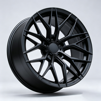 Jantes en alliage 5x120 5x112 5x114.3 15 16 17 18 19 20 pouces noires à rayons multiples pour voitures de sport Icar BYD BMW Audi Honda Toyota GR86