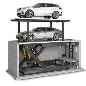 Подземный гараж с двумя ножницами, гидравлическая парковочная система - Product Image 1