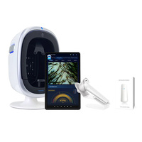 Analyseur Intelligent de Peau et de Cuir Chevelu avec Stylo d'Analyse d'Hydratation, Tablette Multilingue, Dermatoscope Facial Portable pour Salon et Spa