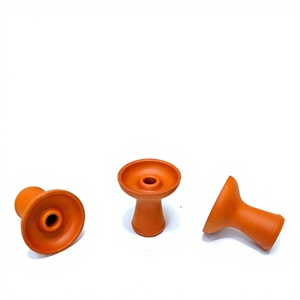 Cazoleta de barro tradicional para narguile (diseño liso) - Product Image 2