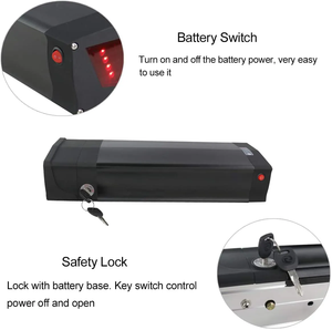 Batería de Litio para Bicicleta Eléctrica de 48v 20ah 1000W 1500w con Luz Trasera para Portaequipajes Trasero - Product Image 5