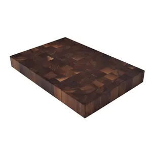 High Quality Wax Oiled Solid Wooden Walnut End Grain Vegetable Cutting Boards Walnut Chopping Board