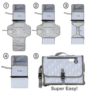 TINYATMatelas à <span class=keywords><strong>langer</strong></span> portable pour bébé avec <span class=keywords><strong>coussin</strong></span> <span class=keywords><strong>de</strong></span> tête - Product Image 2