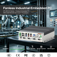 PC industriel embarqué sans ventilateur, format compact, à fixer au mur, avec processeur Core i9/i7/i5/i3