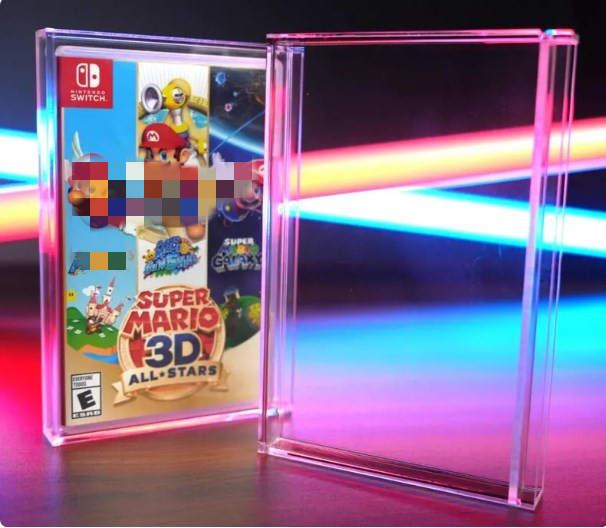 Wholesale Custom Modern Clear UV Protected Acrylic Video Game Display Case for Switch N64 NES Xbox PlayStation