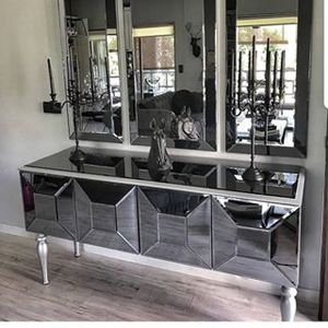 Hot Sale Smoke <strong>Grey</strong> Mirrored Furniture <strong>Coffee</strong> <strong>Table</strong> - Product Image 6