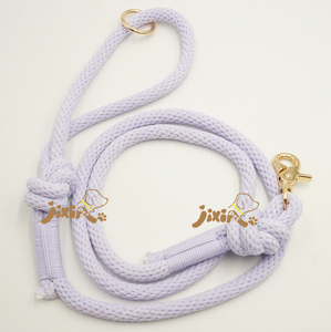 Jixin tali peliharaan pengiriman cepat buatan tangan tali kepang katun tali anjing 4 kaki 5 kaki 6 kaki MOQ kecil - Product Image 5