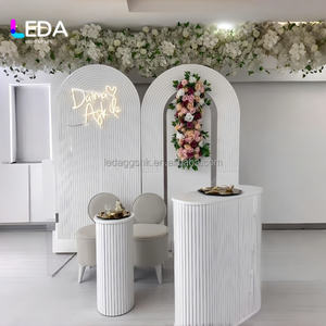 LEDA Nouvelle Arrivée Panneau de Fond Moderne en Acrylique pour Mariage et Anniversaire avec Support, Taille et Couleur Personnalisables, Décoration d'Arche pour Événements - Product Image 2