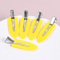 Pinces à cheveux acryliques en plastique polyvalentes simples et mignonnes à la mode couleurs pures pour fournitures de bricolage accessoires faits à la main