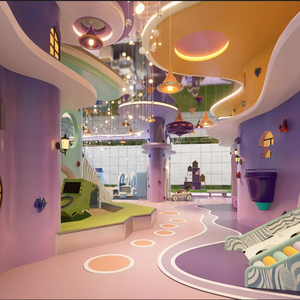 Parque Infantil Interior para Niños, Equipo de Diversión para Bebés y Niños Pequeños, Centro de Juegos con Piscina de Pelotas Suaves - Product Image 4