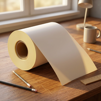 Meilleures ventes - Rouleau de papier autocollant semi-brillant 80 g/m² avec adhésif thermofusible ultra-résistant pour l'impression d'étiquettes à haute vitesse