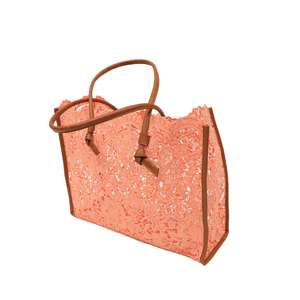 <span class=keywords><strong>Borsa</strong></span> del merletto del modello rosa all'ingrosso del segno su ordinazione nuova <span class=keywords><strong>borsa</strong></span> popolare del merletto di progettazione di modo per le signore - Product Image 1