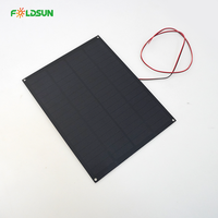 Panneau solaire PERC PET Foldsun personnalisé pour caméra de sécurité, haute efficacité 22,4 %, non standard 18 V 3,5 W pour module d'alimentation