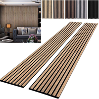 Paneles Acústicos de Listones de Roble al por Mayor, 94.5x12.8 Pulgadas, Panel Acústico Decorativo de Listones de Madera para Reducción de Sonido, para el Hogar y Gimnasios, APK011
