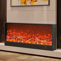 Cheminée électrique moderne avec télécommande, insert de cheminée électrique, poêle décoratif chauffant pour salon, villa