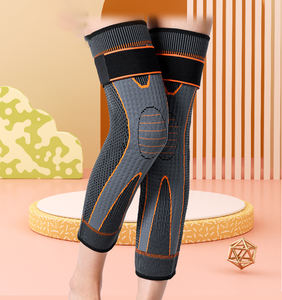 Compression jambe genouillères soutien allonger rayure Sport manchon arthrite douleur articulaire protecteur élastique genouillère orthèse volley-ball - Product Image 5