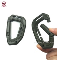 Boucle tactique en D – Porte-clés en plastique léger, durable, écologique, avec logo personnalisé pour accessoires de camping en extérieur