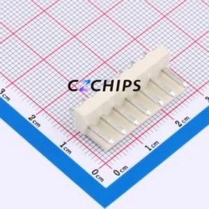 ZX-VH3.96-7PZZ-GW Wire-to-Board Pin Header Through hole Component (THT),P=3.96mm Connector 1x7P 3.96mm Through Hole VH - Product Image 1