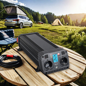 TONNY Onduleur de puissance à onde sinusoïdale pure 1500 Watts (3000 Watts en crête) à quatre phases, convertisseur double sortie DC 12V-24V AC 105-125V/220-240V - Product Image 4
