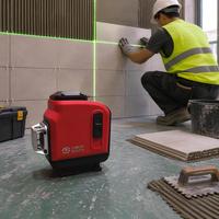 Niveau laser SANEITE 12 lignes, auto-nivelant H/V, alimenté par batterie, compact et portable pour l'alignement en construction intérieure