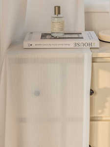 Beige blanc tissé Tulle <span class=keywords><strong>rideau</strong></span> translucide ombrage lin gaze Style moderne fil maison salon perle corde tissu <span class=keywords><strong>rideau</strong></span> - Product Image 5