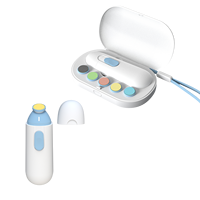 Polisseuse à ongles électrique portable, 5 têtes de ponçage, moteur silencieux, polissage à 360°, en plastique, TLC NB01, soin des bébés et des adultes, sécurité