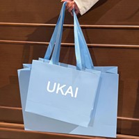 Sac shopping en papier premium personnalisé avec logo, durable, réutilisable, matière respirante pour les soins de la peau, le rouge à lèvres, le parfum