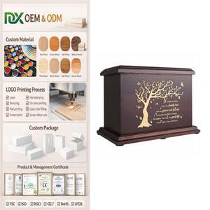 Urnes funéraires en bois naturel polies et peintes sur mesure <span class=keywords><strong>pour</strong></span> adultes, hommes, femmes, enfants - Grande boîte funéraire <span class=keywords><strong>pour</strong></span> enterration - Product Image 1