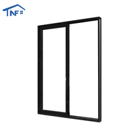 Porte coulissante automatique à rupture de pont thermique en aluminium pour maison résidentielle et commerce, porte patio en verre robuste