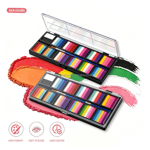 Kit de <span class=keywords><strong>peinture</strong></span> corporelle et visage professionnelle pour enfants, ensemble de <span class=keywords><strong>peinture</strong></span> artistique arc-en-ciel, <span class=keywords><strong>palette</strong></span> de <span class=keywords><strong>peinture</strong></span> pour le corps et le visage - Product Image 4