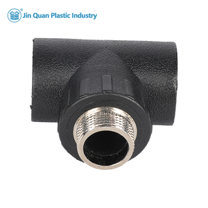Accesorios de tubería de HDPE de suministro de fábrica OEM, tamaños de 12mm y 50mm, conector en PN16 T, reductor de rosca hembra macho, fundición de superficie lisa - Product Image 4