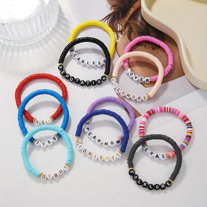Populaire Personnalisé Lettre Polymère Argile Perle <span class=keywords><strong>Swift</strong></span> Bracelets Ensemble Eras Musique <span class=keywords><strong>Taylor</strong></span> 1989 Réputation Perlé Bracelets pour Femmes Filles - Product Image 4