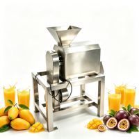 CE-gecertificeerde, professionele, heavy-duty roestvrijstalen mango- en bessenpuree-extractor/fruitpulpermachine