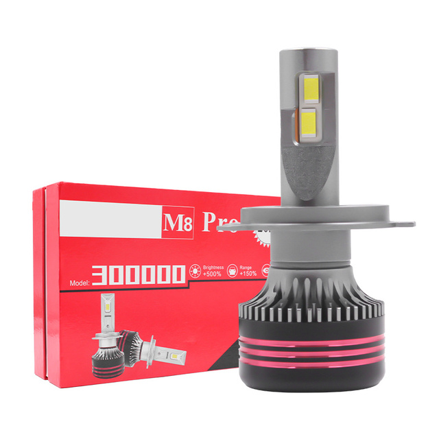 12V 90W 10000lm M8 LED Headlight H7 H11 H4 H13 9004 9007 9005 9006 9012 Led Auto Headlight Bulb for Car Accessories