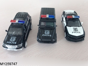 Coche de policía de alta calidad, escala 1:32, modelo de coche fundido a presión, juguetes para niños - Product Image 2