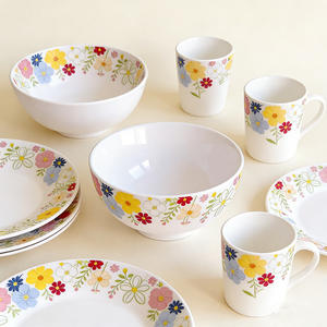 Plato <span class=keywords><strong>de</strong></span> Sopa Pequeño <span class=keywords><strong>de</strong></span> Melamina Ecológico con Diseño Floral Estilo Africano <span class=keywords><strong>de</strong></span> 19.6cm/7.7 Pulgadas, Apto para Lavavajillas y Libre <span class=keywords><strong>de</strong></span> BPA, para <span class=keywords><strong>Cocina</strong></span> y Jardín - Product Image 6