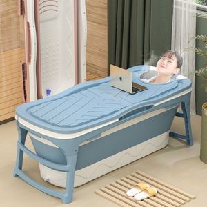 Manufacturer Supplies Adult Foldable Eco-Friendly Bath <b>Buckets</b> Bath Tools Full Body Steaming Soaking Dual-Use Home Bathroom - Product Image 1